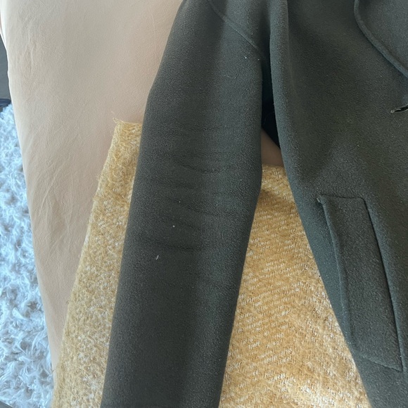 Lamarque forest green oversized wool jacket size small. - Picture 2 of 5